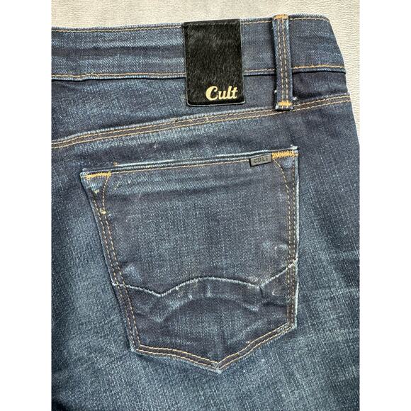 Cult of Individuality Bohemi Boot Cut Jeans Womens Size 30 distressed tall 33”L - Picture 13 of 16